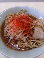 「大盛り豚ラーメン、ヤサイ、ニンニク、アブラ、唐辛子」@ラーメン生郎の写真