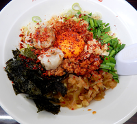 「台湾まぜそば(800円」@元祖カレータンタン麺 征虎 総本店の写真