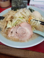 「野菜ラーメン（モーニング味玉サービス）750円」@ラーメンショップ幸手 金田亭の写真