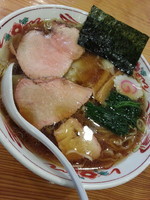 「ワンタンメン￥830」@白河手打中華 賀乃屋の写真