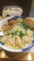 「限定  海老ワンタンめん830円、替玉」@麺屋 扇 SENの写真