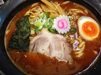 「限定  激辛濃厚ラーメン」@中華そば つけ麺 魚介の達人 久兵衛 北柏店の写真