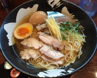 「ひしおの生姜＋味玉（￥700＋￥サービス券）」@こくまろ鶏らーめん 久久の写真