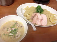 「濃厚鶏茸つけ麺」@福の神食堂の写真