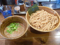 「つけ麺（大盛３３０ｇ、胚芽麺）あつもり　８００円」@ベジポタつけ麺 えん寺の写真