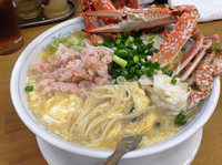 「気まぐれカニ溶玉ラーメン」@MENYA 食い味の道有楽の写真