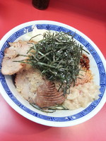 「【期間限定】冷やしまぜそば塩（全増し･豚）￥880」@ジャンプの写真