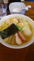 「特製ワンタン麺(白だし) 味玉 1100円」@八雲の写真