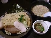 「【限定】豚骨魚介つけめん 柚とかつおの醤油ジュレ付き」@らーめん・つけめん 八角の写真