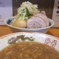 「禁断の果実 750円 + 大盛 + つけ麺 + α」@豚星。の写真