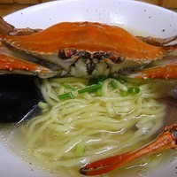 「ワタリガニ塩ラーメン　500円」@麺屋 玲の写真