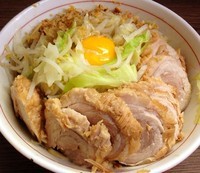 「小ぶたダブル 890円　汁無し80円」@ラーメン二郎 横浜関内店の写真