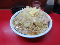 「小ラーメン　ニンニクヤサイ」@ラーメン二郎 目黒店の写真