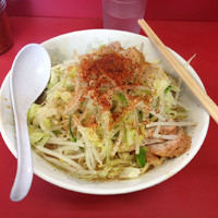 「汁なしラーメン 全部マシ」@ラーメン二郎 環七一之江店の写真