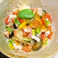 「混ぜ・冷やしトマト　870円」@丸直の写真