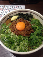 「台湾まぜそば」@麺屋はなび 新宿店の写真