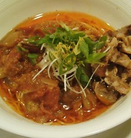 「茄子とトマトのピリ辛まぜ麺 850円」@Bia Biaの写真