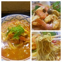 「【限定】海老だし玉子とじカレーラーメン（大盛）1000円」@づゅる麺 池田の写真