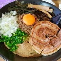 「ニボまぜ特別仕様８５０円（９月２２日３０食限定）」@へべれ家の写真