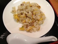 「マーボ麺＋半炒飯・杏仁豆腐・お新香」@中国料理 松戸飯店の写真