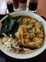 「薬膳天うどん370円」@梅もと 品川店の写真