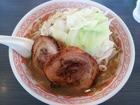 「にし田の濃厚ふじ麺（中盛、背脂入り、ニンニクなし）」@麺屋 にし田の写真