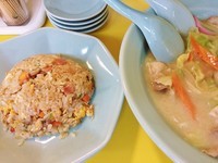 「半チャン皿うどん￥900の焼めし」@獅子林の写真