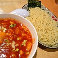 「チリエビつけ麺」@天心ラーメン 日暮里店の写真