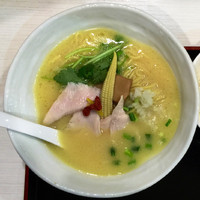 「鶏  白湯SOBA（大）980円」@銀座 篝 ラゾーナ川崎プラザ店の写真