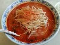 「辛味噌ラーメン、サービスライス」@くるまやラーメン 清瀬店の写真