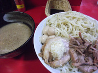 「塩つけ麺+うずら(900円)」@ラーメン二郎 西台駅前店の写真