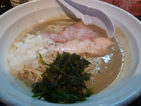 「煮干濃麺二ボ飯セット（和え玉）」@濃麺 海月の写真