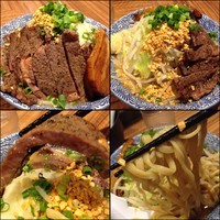 「【限定】残暑の果実 ミニラーメン730円＋牛ステーキ300円」@ラーメン燈郎の写真