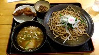 「つけ麺並盛(200g)からあげ付き」@つけ麺ラーメン 鳴門の写真