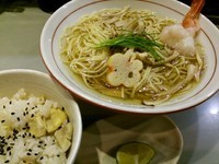 「【限定】松茸らぁめん（栗ごはん付）1380円」@中華蕎麦 瑞山（ZUIZAN）の写真