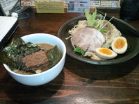 「つけ麺 魚粉入り魚介醤油」@北海道ラーメン 追風丸 大謝名店の写真
