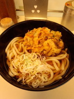 「かき揚げ天うどん470円」@常盤軒 大井町より店の写真