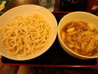 「肉ネギつけ汁うどん（並）500円」@焼鳥日高 日暮里東口店の写真