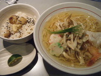 「【限定】松茸らぁめん（栗ごはん付）1380円」@中華蕎麦 瑞山（ZUIZAN）の写真