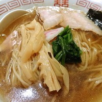 「夜鳴き煮干中華そば　750円」@串あげ ムタヒロの写真