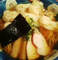 「特製ワンタン麺(黒出し) 1000円」@八雲の写真