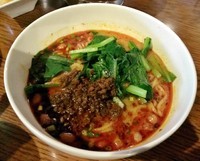 「四川担々麺セット \1400」@過門香 上野バンブーガーデン店の写真