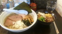 「濃麺煮干しHV＋煮干し飯 1000円」@濃麺 海月の写真