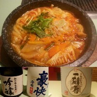 「カルビうどん(辛口・税別)590円」@朝鮮飯店 富岡店の写真