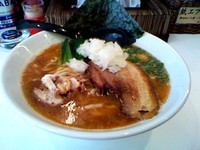 「海老そば（750円）+大盛（100円）」@海老・特濃煮干そば まるはの写真