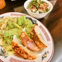 「岡山塩らーめん＋ドッカンセット(500円＋230円)」@岡山らぁめん 麺屋照清の写真