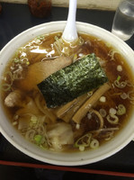 「わんたんめん600円、餃子380円」@らーめん 秀栄の写真