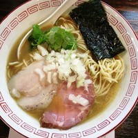 「鶏白湯煮干しラーメン＋替え玉　￥８５０」@らぁめん小池の写真