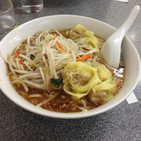 「もやしワンタン麺」@中華麺店 喜楽の写真