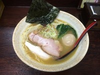 「鶏白湯 塩らーめん　大盛　味玉付き」@麺屋 味翔の写真